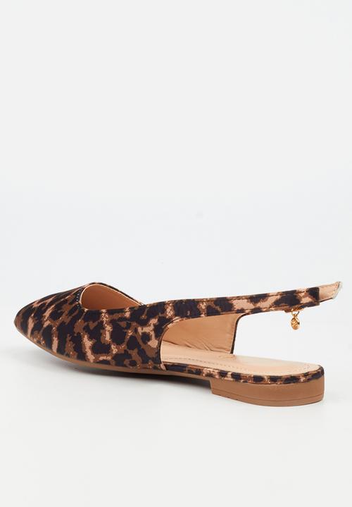 Miss Black - Candice 5 slingback pump - leopard