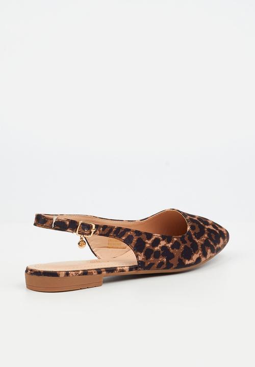 Miss Black - Candice 5 slingback pump - leopard