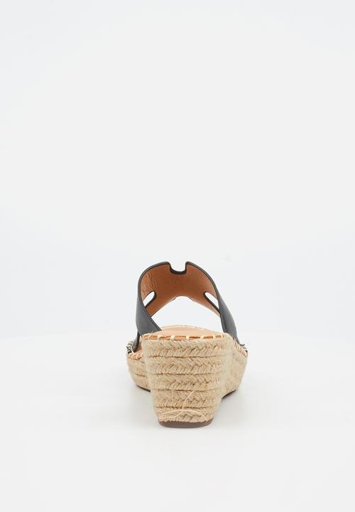 Miss Black - Jayda 10 h-cut rope wedge - black
