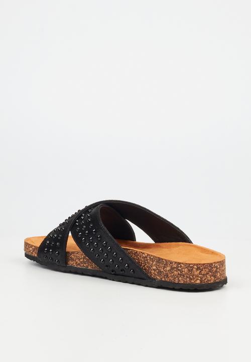 Butterfly Feet - Inge 1 slide - black