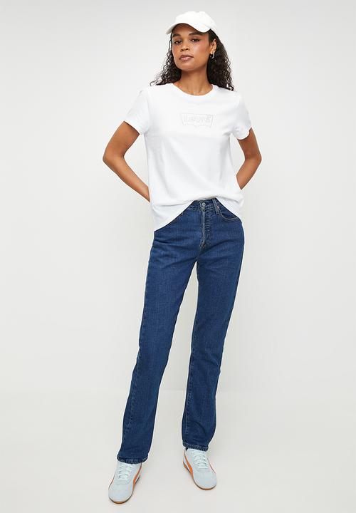Levi’s® - The perfect tee - batwing iridescent rhinestone n bright white graphic
