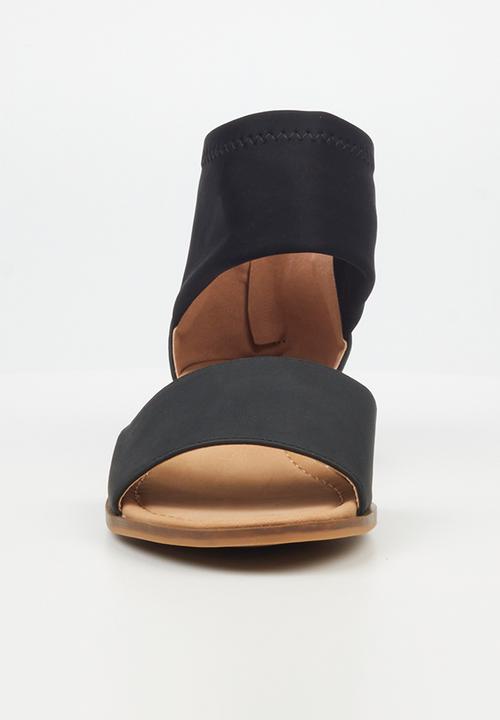 Miss Black - Micah 6 elastic sandal - black