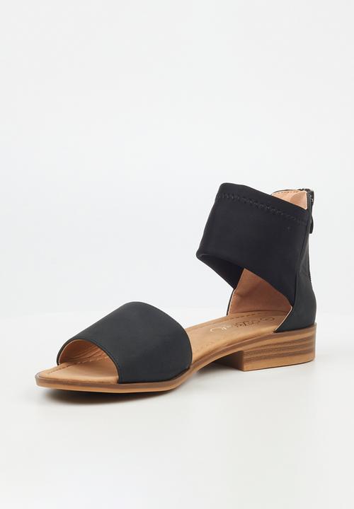 Miss Black - Micah 6 elastic sandal - black