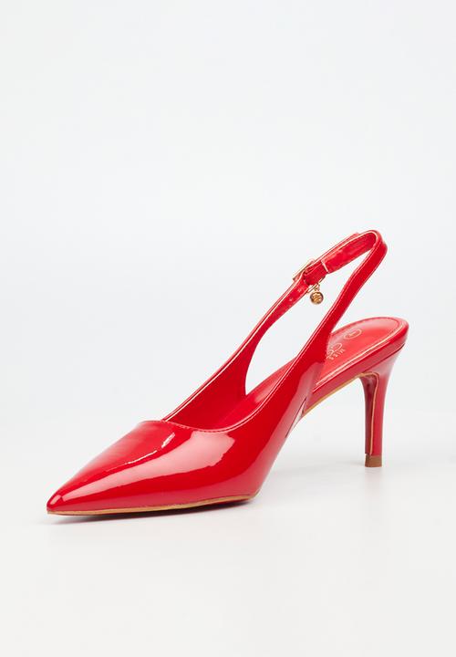 Miss Black - Nola 3 slingback low heel - red