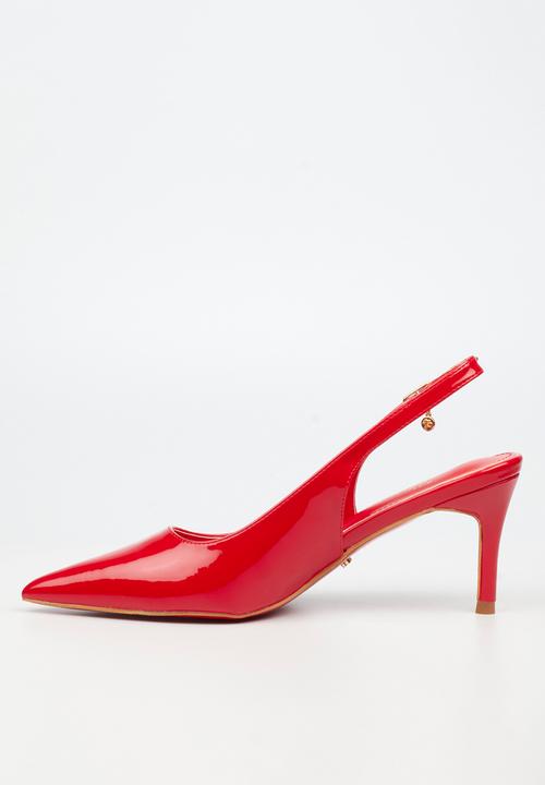 Miss Black - Nola 3 slingback low heel - red