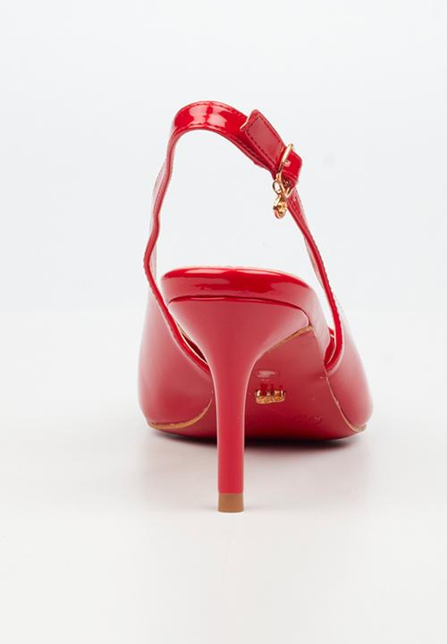 Miss Black - Nola 3 slingback low heel - red