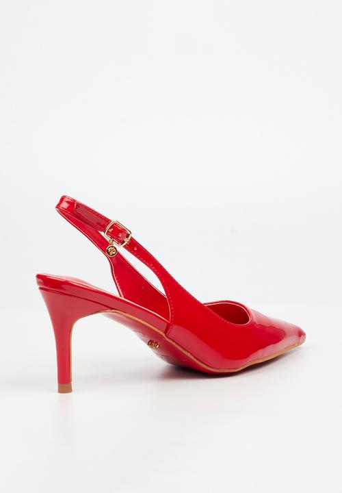 Miss Black - Nola 3 slingback low heel - red