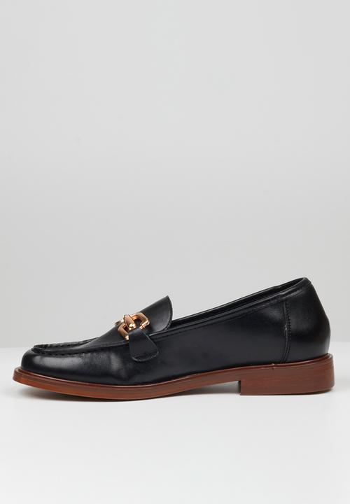 Miss Black - Sasko 2 penny moc loafer - black