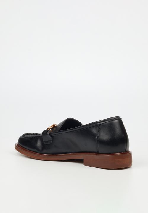 Miss Black - Sasko 2 penny moc loafer - black