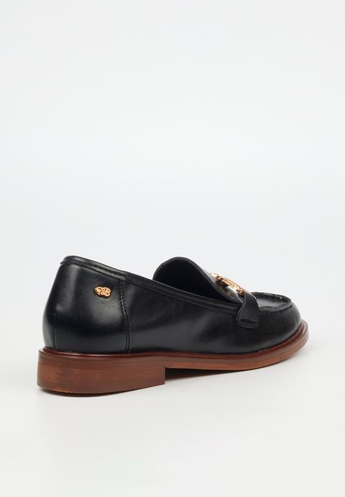Miss Black - Sasko 2 penny moc loafer - black