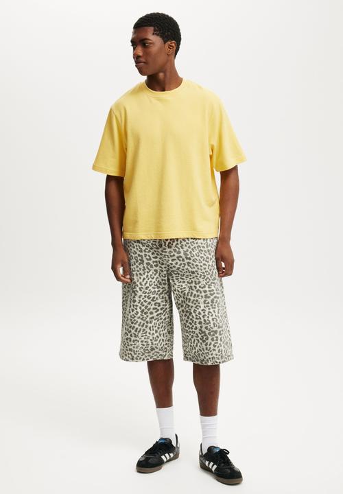 Cotton On - Cropped Fit T-shirt - Sunray Yellow Terry