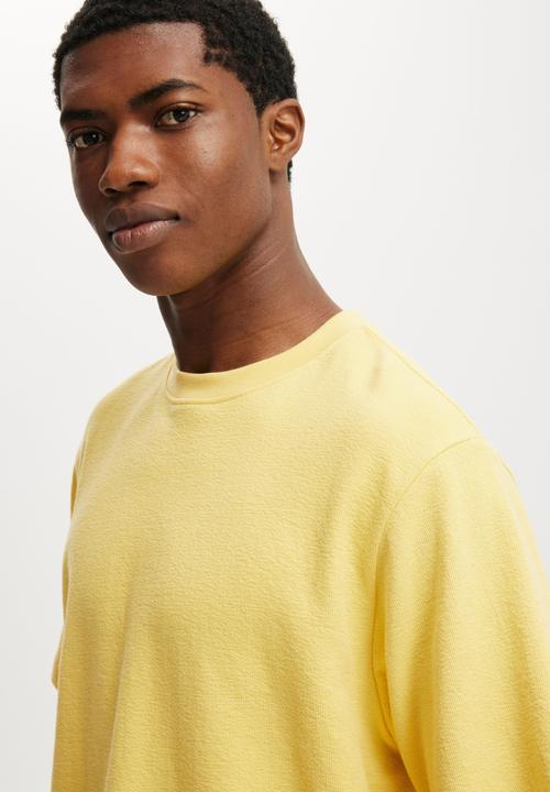 Cotton On - Cropped Fit T-shirt - Sunray Yellow Terry