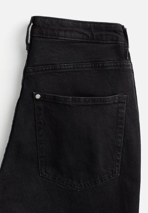 H&M - Curvy fit flared high jeans - black