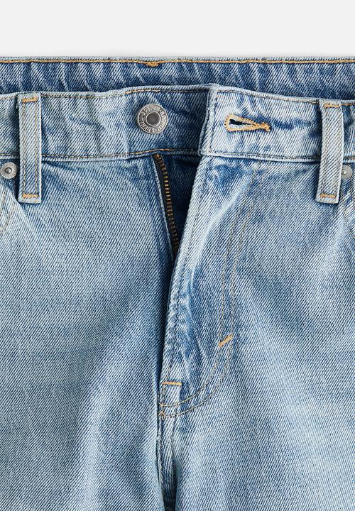 H&M - Curvy fit flared high jeans - light denim blue