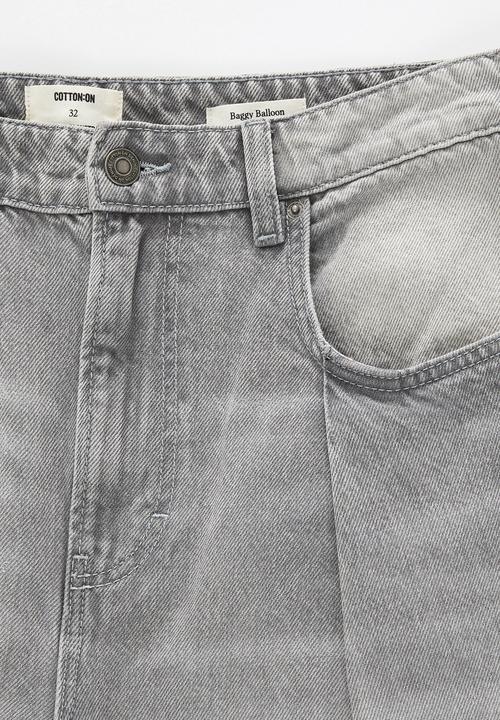 Cotton On - Baggy Balloon Jean - Shady Grey