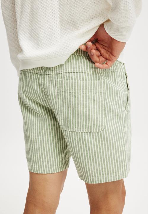 Cotton On - Easy Short - Sage Stripe