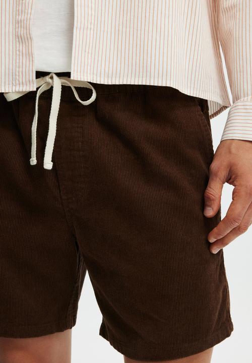 Cotton On - Easy Short - Chocolate Cord