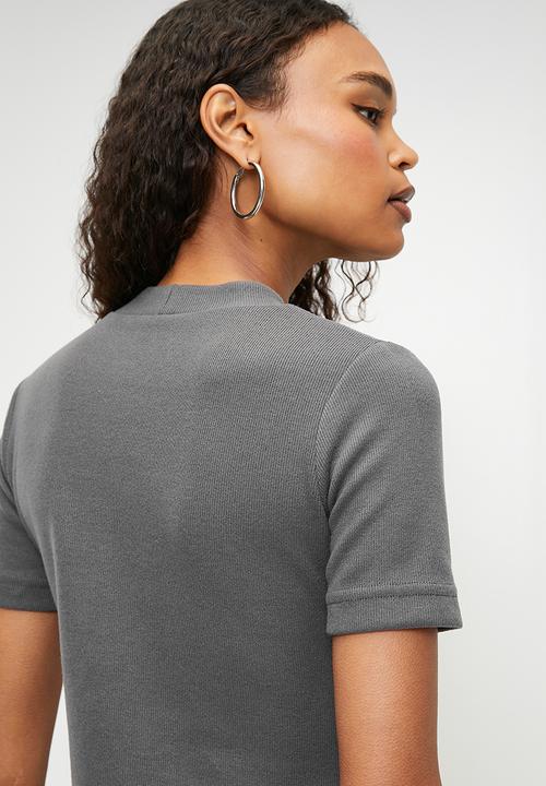 Trendyol - A-line/a bell-shaped Mini Dress - Grey
