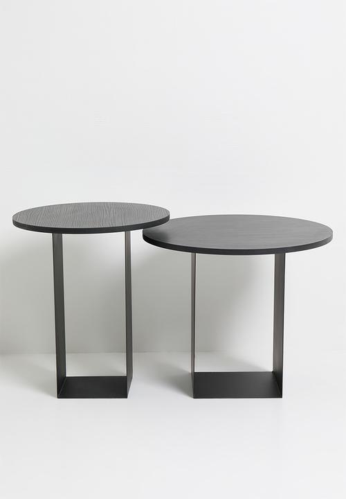 Native Decor - Quinn Nesting Table Set of 2 - Black