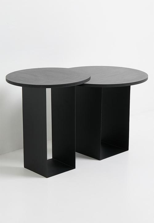 Native Decor - Quinn Nesting Table Set of 2 - Black