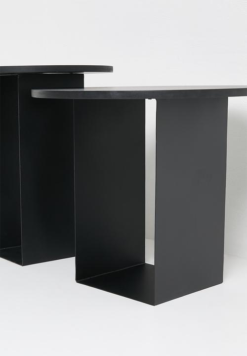 Native Decor - Quinn Nesting Table Set of 2 - Black