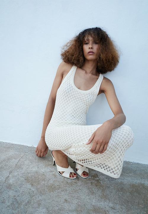 MANGO - Dress Juancho - Light Beige