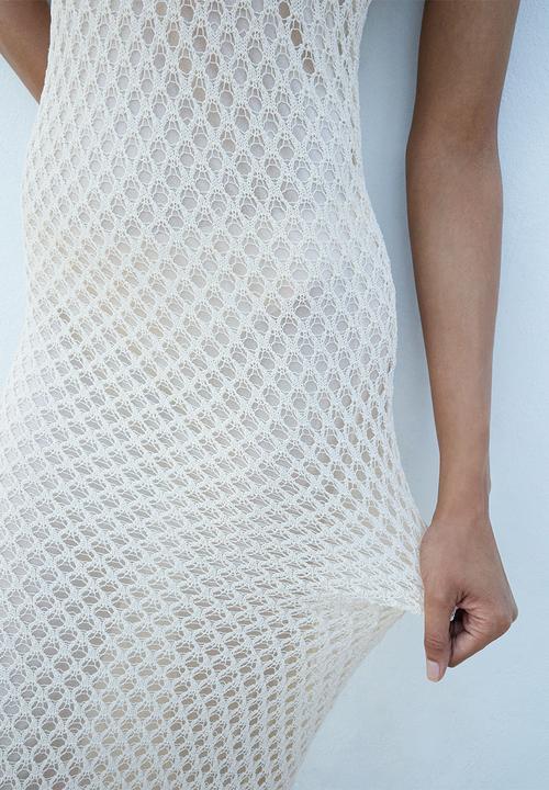 MANGO - Dress Juancho - Light Beige