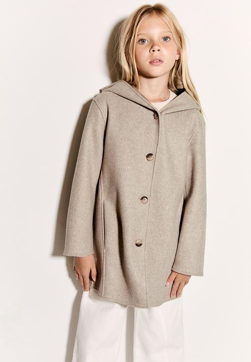 MANGO - Coat sandra - light beige