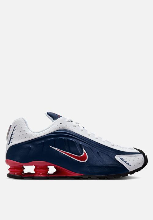 Nike Shox R4 - MIDNIGHT NAVY/GYM RED-WHITE