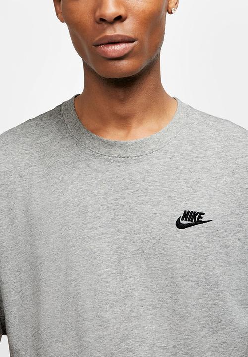 Nike - NSW Club Tee - Dk Grey Heather/Black