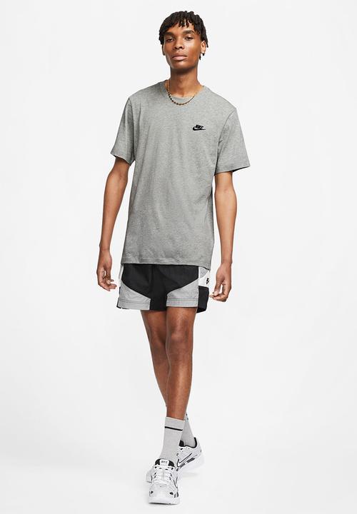 Nike - NSW Club Tee - Dk Grey Heather/Black