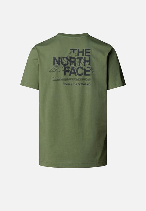 The North Face - Short sleeve mountain sketch tee - bark mist