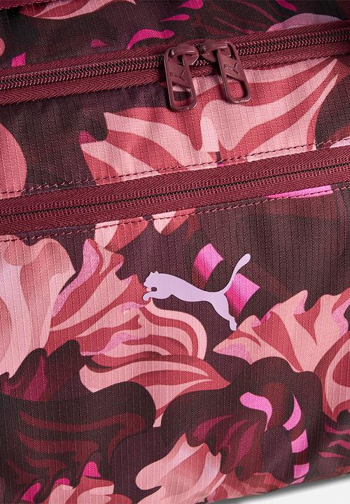PUMA - At ess floral ribbon barrel bag - poised pink