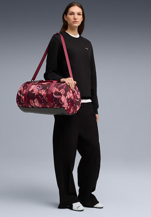 PUMA - At ess floral ribbon barrel bag - poised pink