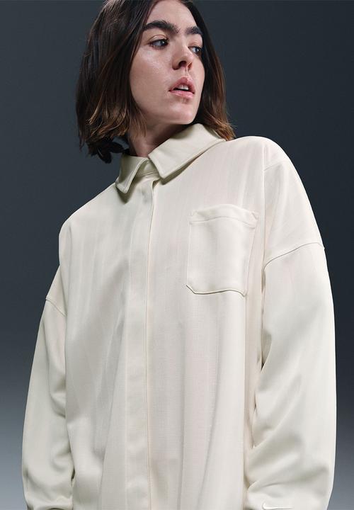 Nike - Oversized Jacquard Striped Button-Down Shirt