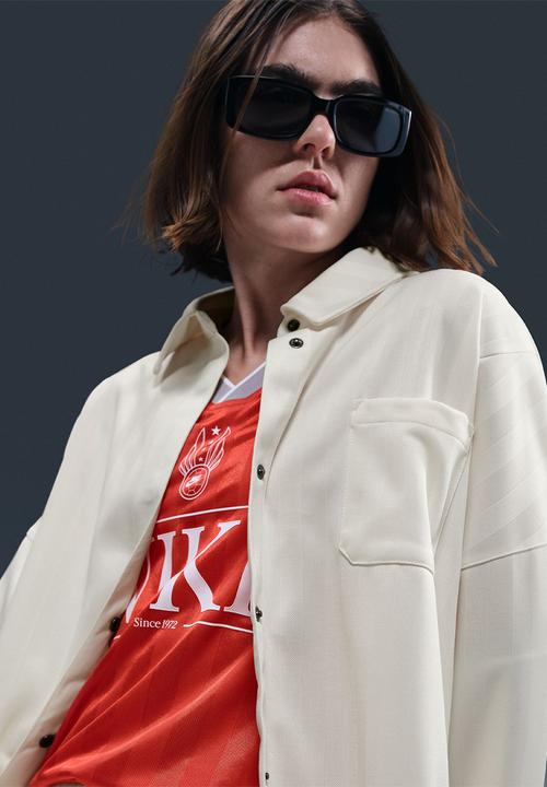Nike - Oversized Jacquard Striped Button-Down Shirt