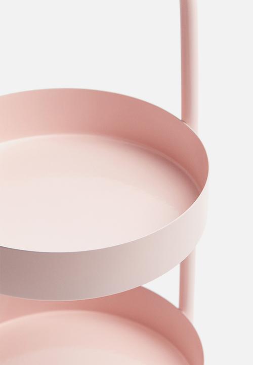 H&M - Two-tiered tray - light pink