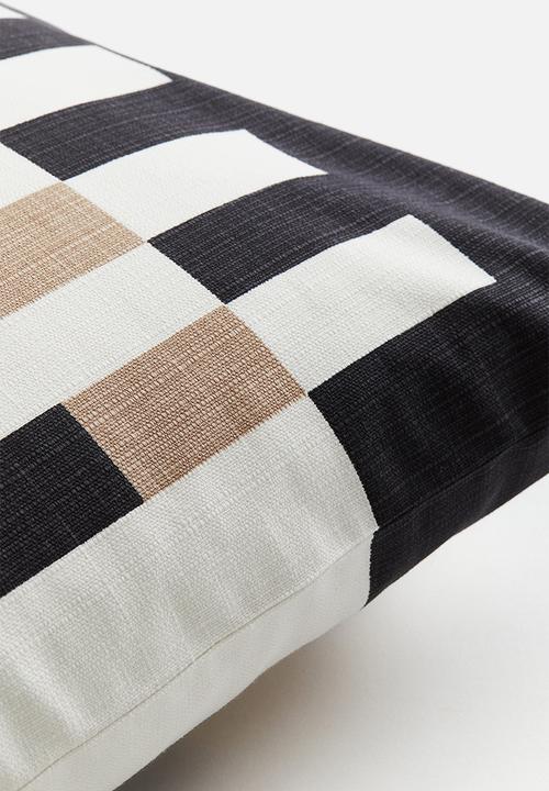 H&M - Patterned cushion cover - white patterned 