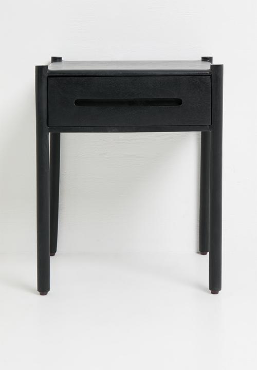 Sixth Floor - Himal Mango Wood Bedside Table - Black