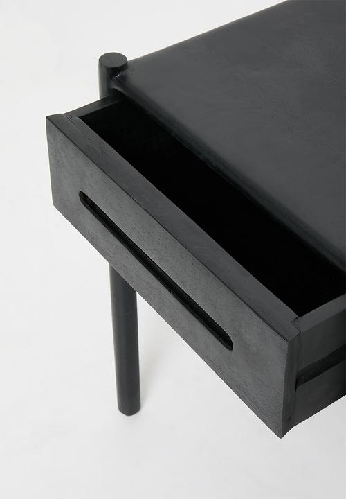 Sixth Floor - Himal Mango Wood Bedside Table - Black