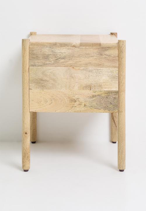 Sixth Floor - Himal Mango Wood 2 Drawer Bedside Table - Natural