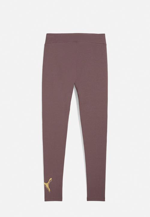 PUMA - ESS METALLIC Leggings W Raisin-metallic