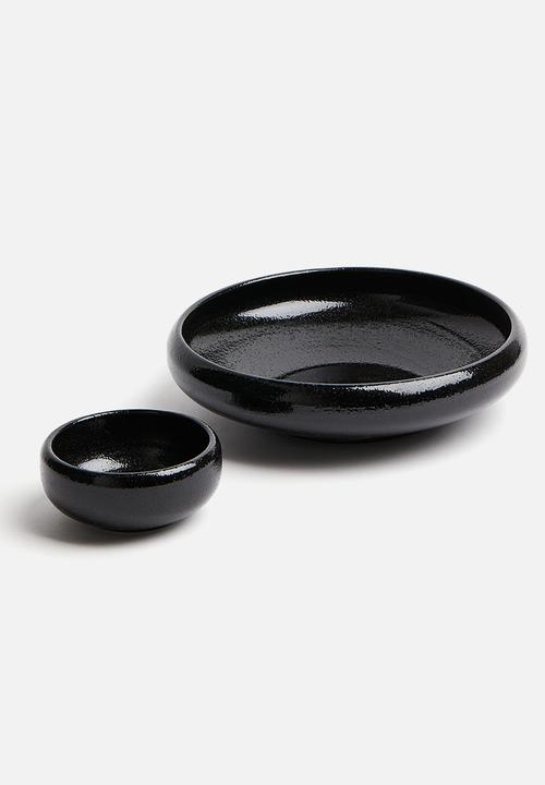 H&M - Large stoneware bowl - black