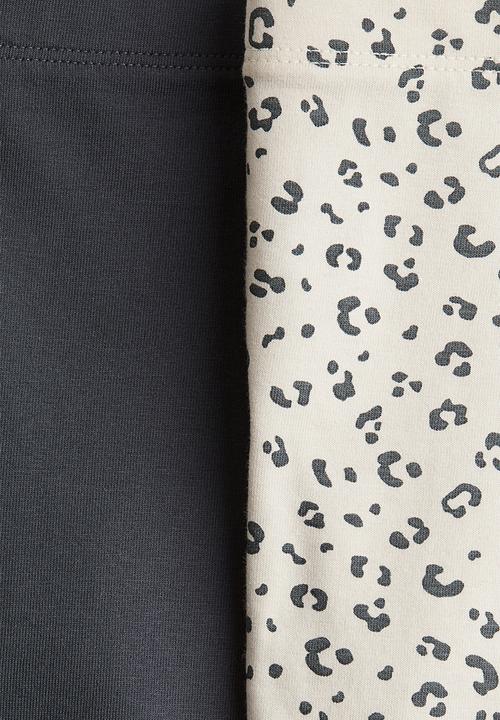 H&M - 2 pack cycling shorts - dark grey leopard-print 