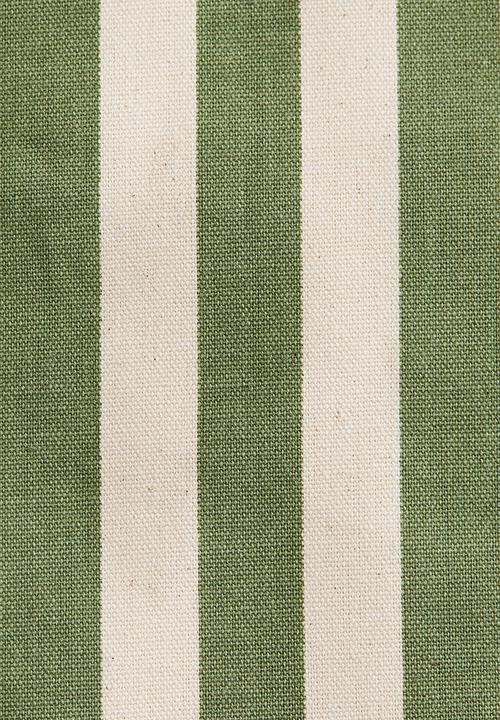H&M - Outdoor cushion cover - khaki green/striped
