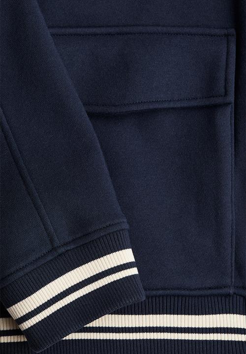 H&M - Sweatshirt baseball jacket - navy blue/c