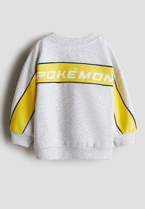 H&M - 2-Piece block-coloured set - light grey pokémon
