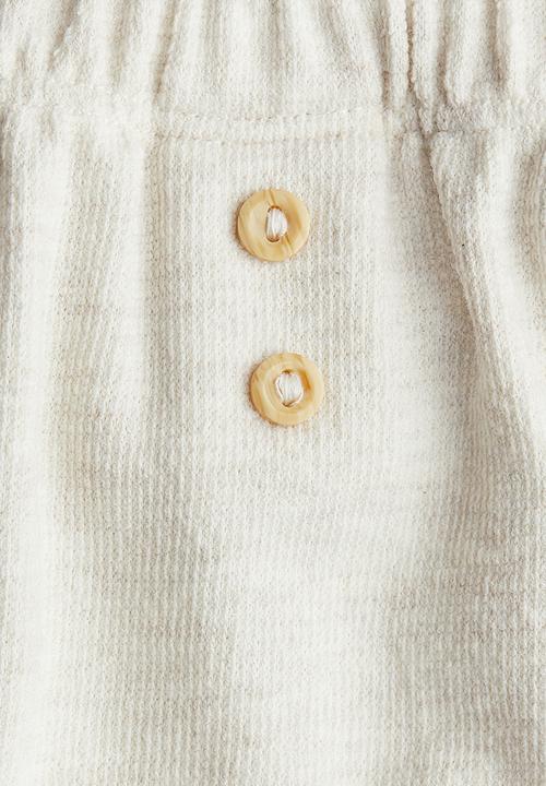 H&M - Cotton joggers - light beige