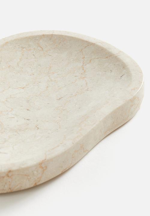 H&M - Small marble tray - light beige