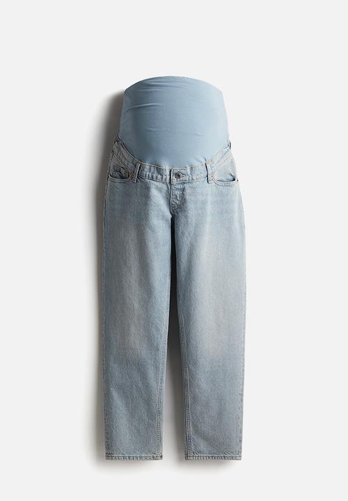 H&M - Mama slim mom ankle jeans - light denim blue
